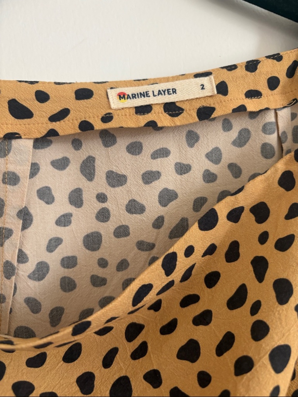 Marine Layer Ryan Midi Slip Skirt Cheetah Leopard Animal Print Size 2 EUC - Picture 7 of 7